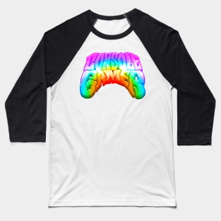 CONSOLE GAMER - Rainbow Baseball T-Shirt